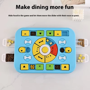 ชามใส่อาหารสุนัขทรงสี่เหลี่ยมใหม่เป็นมิตรต่อสิ่งแวดล้อมทันสมัยป้อนอาหารช้าออกแบบป้องกันสำลักแบบโต้ตอบป้องกันการท้องอืด - Product Image 3