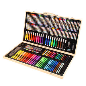 Boîte en bois pour fournitures artistiques, très vendue, pour enfants, avec plusieurs spécifications, coffret de crayons aquarelle, coffret cadeau, logo personnalisé, ensemble de couleurs de peinture - Product Image 2