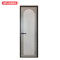 Sistem Pintu Kaca Ayun Aluminium Tahan Air Modern OPUOMEN Desain Berbingkai untuk Apartemen, Hotel, Vila, dan Kamar Mandi