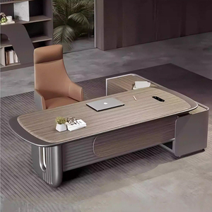 Escritorio Ejecutivo de Madera Moderno y de Lujo, Venta Directa de Fábrica KMJ, Mesa de Oficina para Gerentes, Diseño de Escritorio de Oficina - Product Image 4