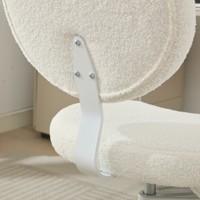 Fauteuil releveur moderne avec roulettes, soutien lombaire pour TDAH, hauteur réglable, extensible, en tissu Teddy
