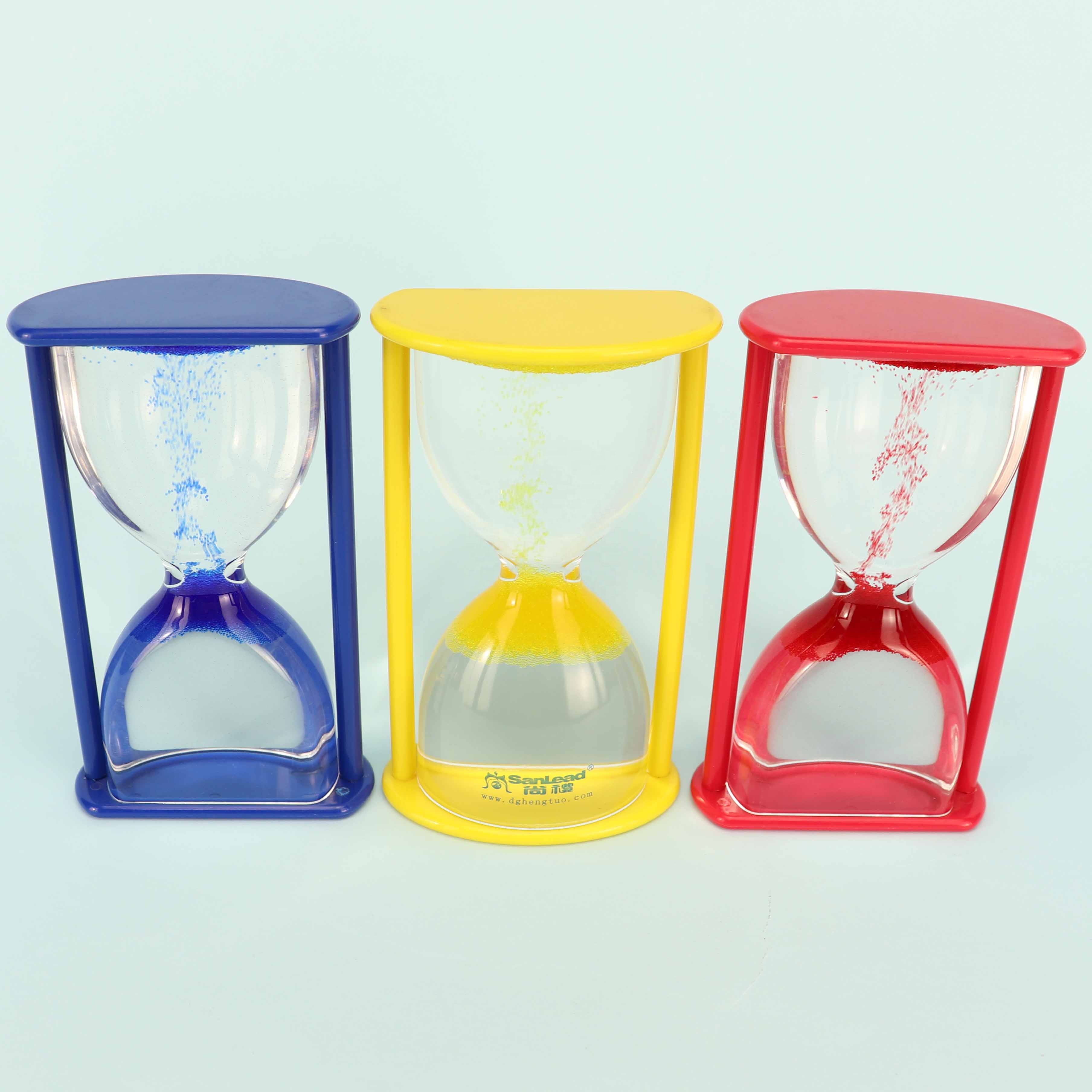 Anti-Gravity Acrylic Leakproof Durable Liquid Water Timer Hourglass Double Sides Goes Upward Floating Sand Clock Watch Sandglass