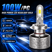 Fabricant d'ampoules de phares LED automatiques SFIDA K11, ampoule H3 100W 10000LM, pièces automobiles universelles, fournisseur en gros, 9-16V