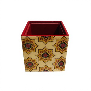 Caja de MDF Personalizada con Tema de Ángel de Arte Folclórico, Estuche de Almacenamiento Decorativo Hecho a Mano y Ecológico para Uso en Mesa del Hogar - Product Image 1