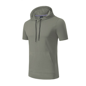 Camiseta con Capucha Personalizada para Hombre, de Secado Rápido, para Senderismo, Gimnasio, Verano, Transpirable, para Actividades al Aire Libre, Entrenamiento Físico y Deportes - Product Image 5