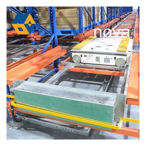 Sistema de Estanterías de Almacenamiento Intensivo para Almacén, Sistema de Estanterías de Paletización con Transporte Automático por Vía Óptica de 4 Vías - Product Image 1