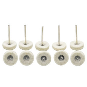 Feutre de laine roue de polissage meulage bijoux métal roue de polissage 3mm tige tête de polissage Mini <span class=keywords><strong>brosse</strong></span> <span class=keywords><strong>Dremel</strong></span> outils rotatifs abrasifs - Product Image 1