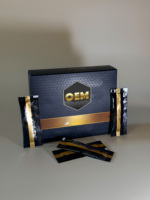 Meilleures ventes Golden Horse Choco Miel Boîtes rigides en carton de luxe Rhino VVIP Emballages UV Le Cheval Noir