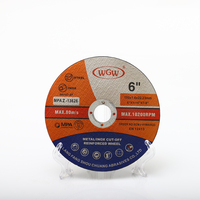 Disque de coupe en métal WGW 6 "150x1.6x22.23mm, roue en oxyde d'aluminium pour meuleuse d'angle, T41-80m/s-Fabriqué en Chine