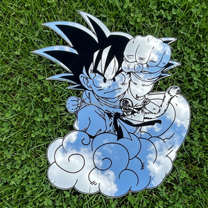 Miroirs muraux carrés uniques en acrylique, forme irrégulière, motif personnalisé, style anime WUKONG, OEM/ODM - Product Image 1