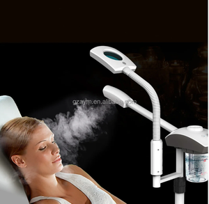 Vaporisateur facial 2 en 1 mag light professional ionique ozone steamer aroma nose led loupe facial steamer - Product Image 6