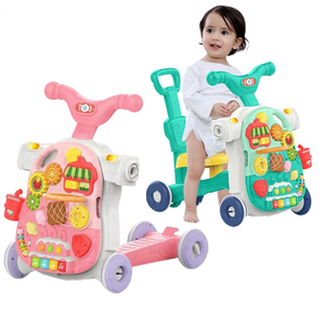 Suministros y productos de Andador de actividades para bebés multifunción de pie para sentarse a caminar 5 en 1 cochecito de coche mecedora manual para bebés - Product Image 1