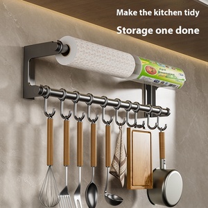 Nhà bếp thép không gỉ Móc khung, treo tường mô treo rod, treo tường kệ, muỗng và thìa lưu trữ giá - Product Image 2