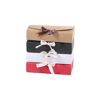 Cajas de regalos por mayor Rectangle square bow gift box Caixa de embalagem doces