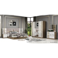 Türkisches Nahöstliches Modernes Luxus-Schlafzimmer-Set - 5-teiliges King-Size-Bettset 1800mm Multifunktional