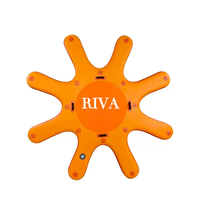 Plateforme de yoga gonflable flottante bleue de haute qualité de 3 m, idéale pour les eaux océaniques, sac de transport en EVA PVC