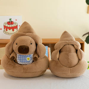 Vente en gros de peluche Capybara câlin avec nid de <span class=keywords><strong>caca</strong></span> Animal en peluche Décoration de la maison Cadeau pour enfants Poupée Capybara en peluche de <span class=keywords><strong>caca</strong></span> - Product Image 2