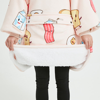 Fabrieksgoedkope winterdeken, op maat gemaakte gigantische sweatshirtdeken met capuchon, pluche flanellen fleece, grote deken voor volwassenen