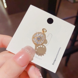 High Quality Zircon <strong>Spin</strong> <strong>Ring</strong> Women Personalized Fashionable Real Gold Plated Open <strong>Ring</strong> - Product Image 4