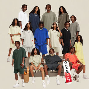 Top holgado en blanco de punto con estampado de algodón 100% gráfico personalizado, ropa de calle de gran tamaño con hombros caídos de alta moda OEM - Product Image 3