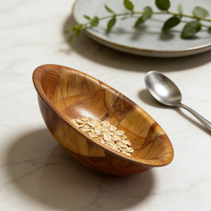 Tazón Artesanal de Madera Ecológico, Sin Químicos, con Superficie Fácil de Limpiar para Ensaladas, Ideal para Hogares Conscientes de la Salud y Veganos - Product Image 4