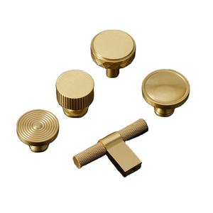 Armoire à chaussures en laiton pur or longue poignée moderne vente directe monotrou petite poignée en cuivre nouvelle annonce nouveau design - Product Image 1