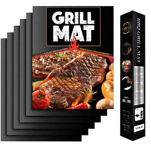 Factory Customization Fireproof Easy To Clean Bbq Grill Mats