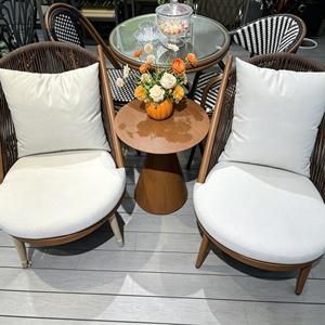 Fauteuil inclinable moderne en bambou simple, confortable, pour <span class=keywords><strong>balcon</strong></span>, avec <span class=keywords><strong>table</strong></span> et service à thé, pour usage extérieur, style chinois, sans assemblage - Product Image 1