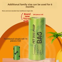 Offre Spéciale Grande Pull 100% Anti-fuite Pet Merde Compost Déchets Sac Ensemble Biodégradable Compostable Chien Merde Sacs pour Chien