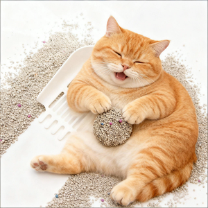 Litière pour chat en bentonite biodégradable, écologique, hautement absorbante, sans poussière, jetable dans les toilettes, en vrac, populaire, DongnaiPETS, 2 kg - Product Image 1