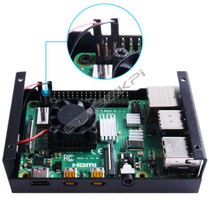 Boîtier en fer à mailles 4B avec ventilateur de refroidissement pour Raspberry Pi 4, 52Pi ZP-0071+ZP-0038 - Product Image 4