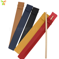 Lightweight PU Leather Drumstick Bag Travel Protective Pouch Drumstick Sleeve Percussion Instrument Accessory