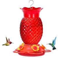 Nouvelle Abreuvoir à Colibris en Plastique Anti-Fuite Facile à Nettoyer Durable Réutilisable Moderne pour Jardin et Cour Extérieure