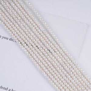 Promotion de petites perles d'eau douce naturelles blanches de 2,5 à 3 mm, authentiques, pour collier DIY, accessoires de bijoux faits à la main - Product Image 2