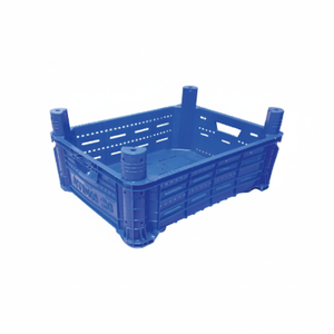 KE 727 Full Perforated Plastic <b>Crate</b> Virgin HDPE Heavy Duty Stackable Industrial Storage <b>Crate</b> for Agriculture and Harvest Use - Product Image 2