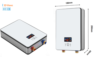 220V-240V 6.5KW prezzo competitivo per lo scaldabagno istantaneo elettrico senza serbatoio - Product Image 4