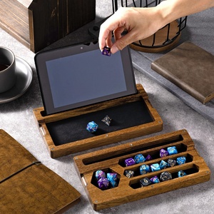 Hot Selling Factory Direct Custom Clear Plastic PC Injection Molded Rectangle Portable Country Style USA Origin Dice <b>Rolling</b> <b>Box</b> - Product Image 1