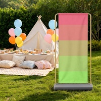 Fond de scène personnalisé en polyester sur le thème de l'arc-en-ciel gay Aroflux, pour la mise en scène de cérémonies, les séances photo en studio et les fêtes à thème