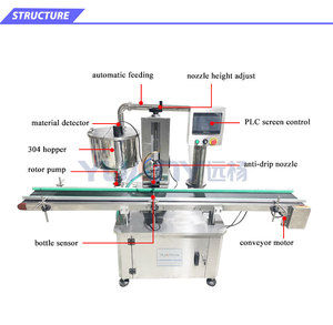 Machine <span class=keywords><strong>de</strong></span> remplissage automatique à une buse, à grande vitesse, pour <span class=keywords><strong>d</strong></span>étergents et cosmétiques, avec pompe rotative, pour contenances <span class=keywords><strong>de</strong></span> 5 ml à 5 litres, modèle Servo Filler illimité. - Product Image 4