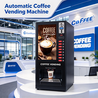 Distributeur automatique de café instantané commercial, à monnayeur, libre-service, multifonctionnel pour bureau, vente en gros, OEM