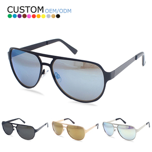 Lunettes de soleil de haute qualité, élégantes et tendance, en métal, polarisées, pour hommes - Product Image 1