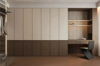 Armoires murales modernes sur mesure, rangement pour vêtements, bois, dressing, panneau de porte coulissante, meubles de chambre