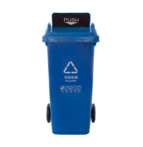 Thùng Rác Nhựa Màu Xanh 120l Nhà Sản Xuất Bán Sỉ Thùng Rác Tái Chế Dưới Lòng Đất - Product Image 1