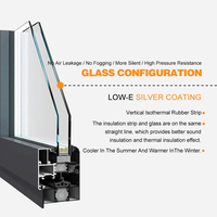 Ventanas Abatibles de Aluminio HONCHAM Facades Modernas, Insonorizadas, con Doble Acristalamiento Templado, Abatibles y Oscilobatientes