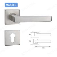 BBDHOME Manija Mecánica de Palanca de Alta Calidad para Puerta con Bocallave para Llave de Baño y Cerradura de Acero Inoxidable