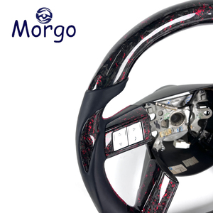 Volante Deportivo Personalizado de Fibra de Carbono Forjado Rojo para Chrysler 300 300c 300srt SRT8 Dodge Charger Challenger 2005-2008 - Product Image 5