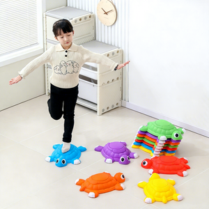 Set di 6 Pietre di Equilibrio a Forma di Tartaruga per Bambini, Antiscivolo, per Gioco Interno/Esterno con Feedback Sensoriale Interattivo - Product Image 2