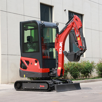 Offre Spéciale Mini-Excavatrice 1 Tonne 2 Tonnes 3,5 Tonnes, Petite Machine de Terrassement CE EPA Euro 5 pour Jardin et Ferme, Excavatrice Compacte sur Chenilles