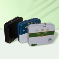 Boîte en fer blanc la plus vendue, résistante aux enfants, pour le stockage, personnalisable, pour cigarettes, pilules et capsules, avec système de sécurité enfant (CR)