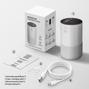 Wholesale Smart <b>Oil</b> Aromatherapy Machine 100% Pure <b>Oil</b> Compatibility Cordless Waterless Essential <b>Oil</b> Aroma <b>Diffuser</b> Nebulizing - Product Image 6